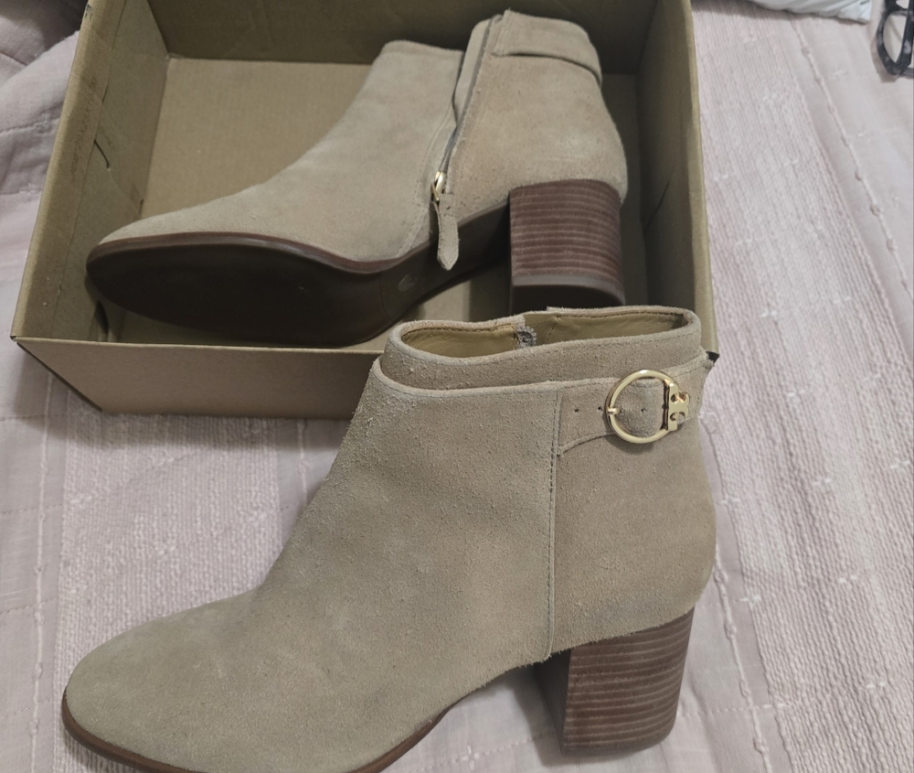 TORY BURCH SOFIA SUEDE BOOTIE